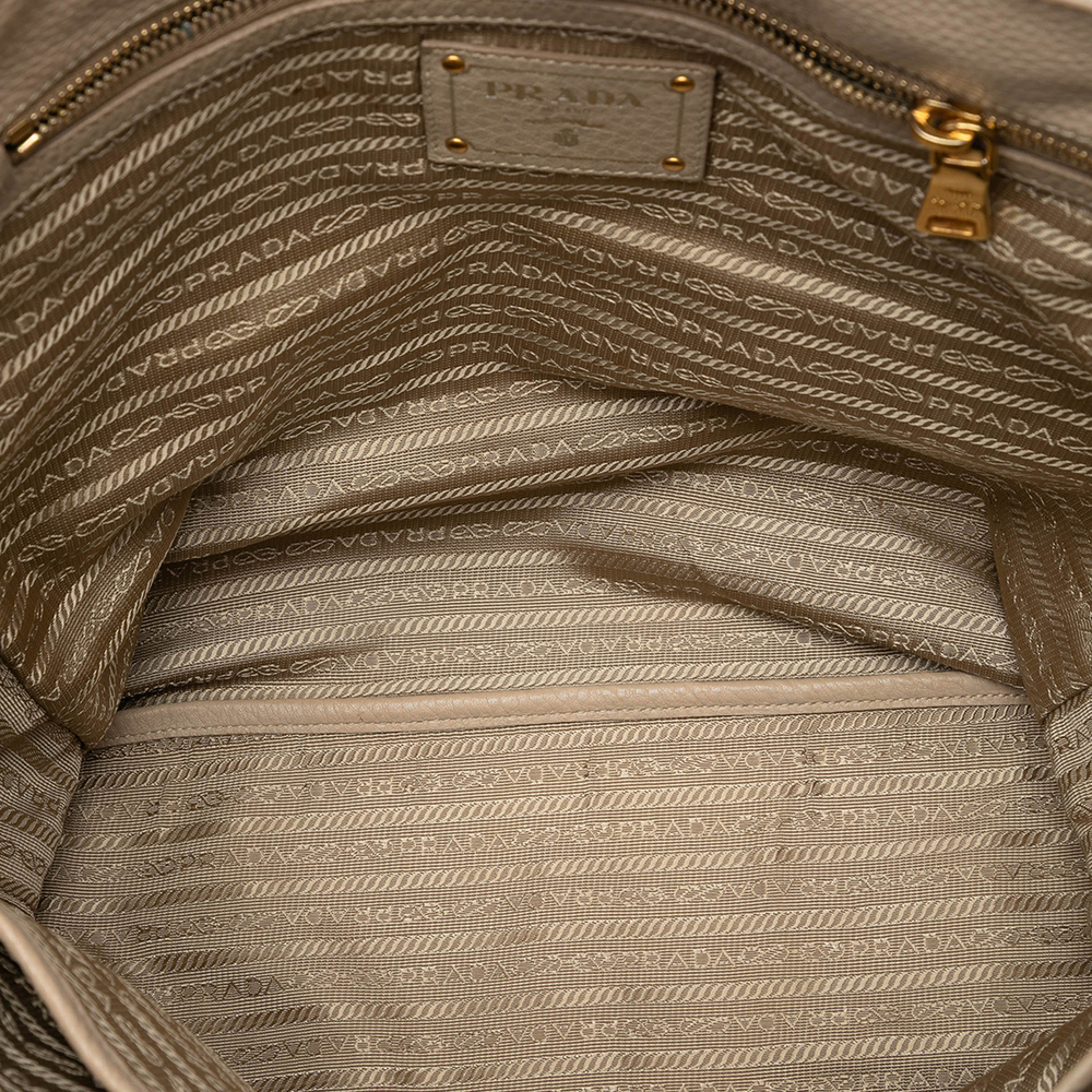 Pre-Loved Prada Vitello Daino Side Zip Shopper Tote - Picture 4 of 6